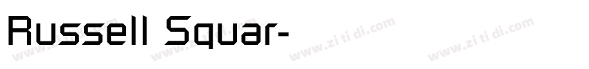 Russell Squar字体转换 Russell Squar字体转换